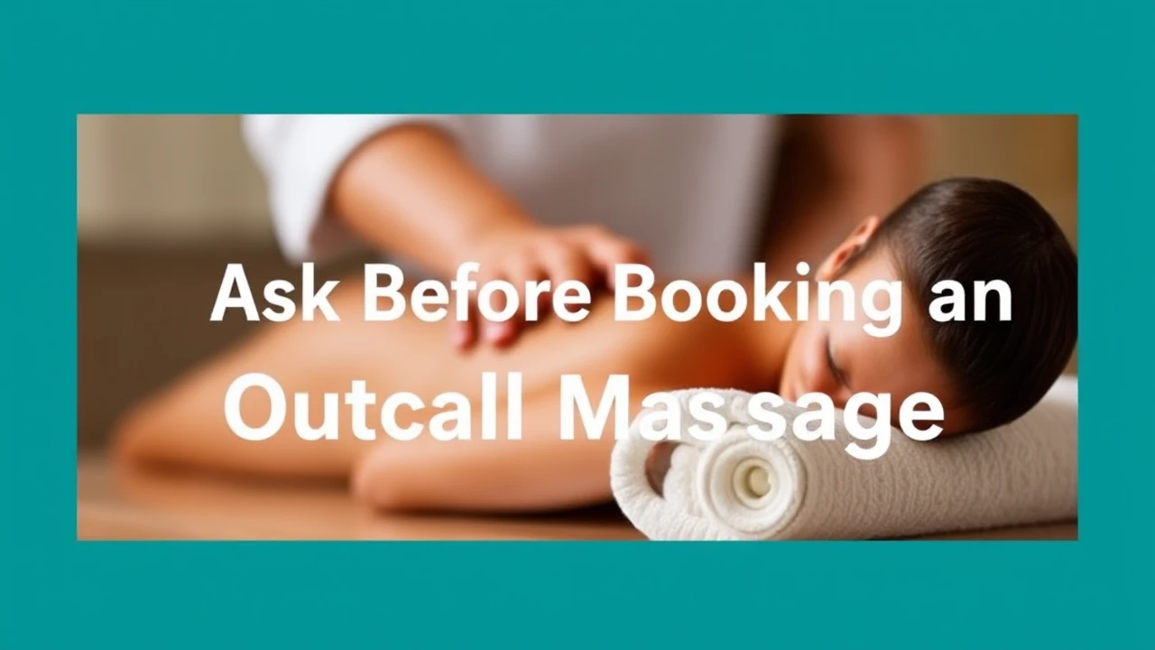 Crucial 10 Questions to Ask Before Booking an Outcall Massage