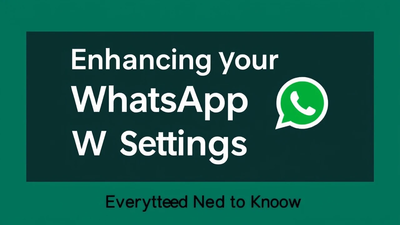 Enhancing Your WhatsApp Web Settings for Productivity: Everything You Need to Know